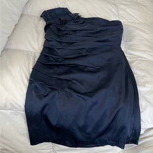 Navy Blue Express cocktail dress. Size 8.  Worn once.  Like new.